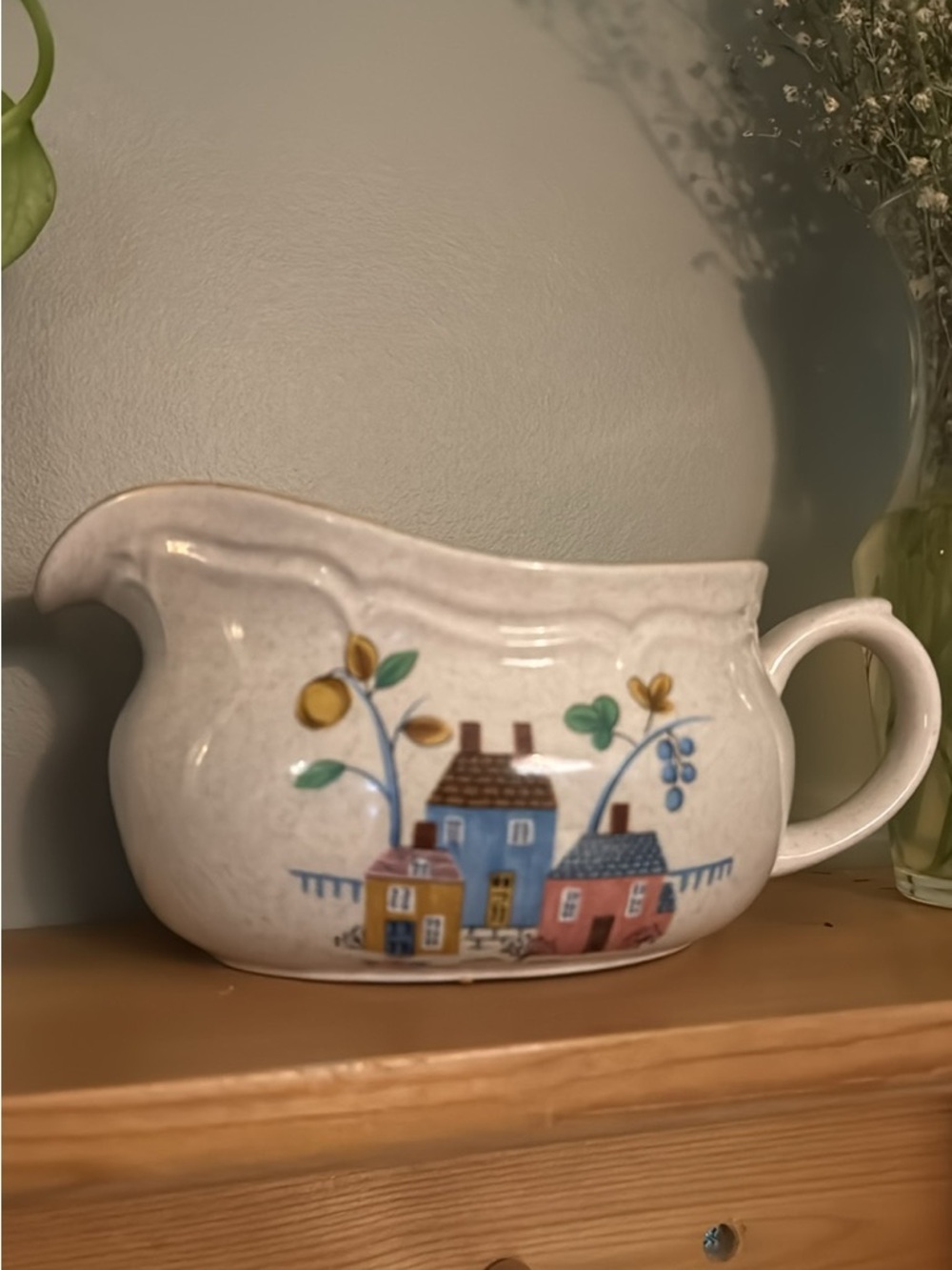 Vintage Heartland International Stonewear Gravy Boat